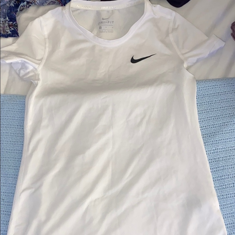 White nike shirt